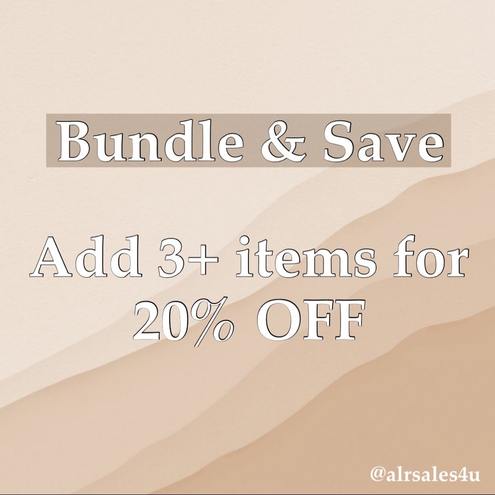 Bundle & Save! 🛍 add 3 or more items for 20% OFF